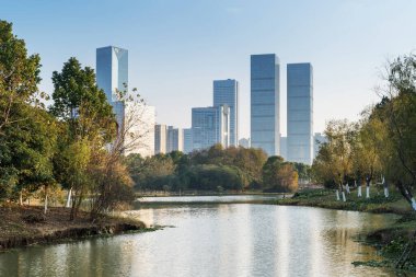 Çin 'deki Lakeside modern ofis binası