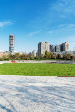 Çin Guangzhou Şehir Plazası, şehir merkezi.