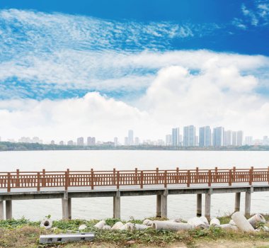 Çin 'deki Lakeside modern ofis binası