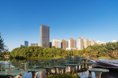 Çin 'deki Lakeside modern ofis binası