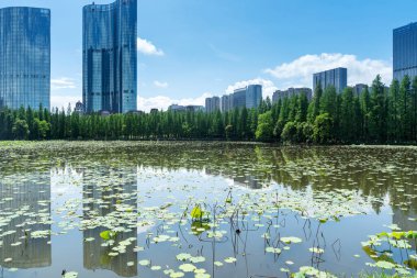 Çin 'deki Lakeside modern ofis binası