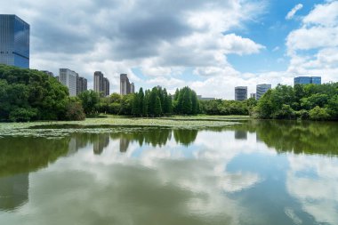 Çin 'deki Lakeside modern ofis binası