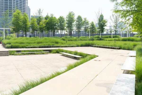 Bahar Parkı ve modern şehir