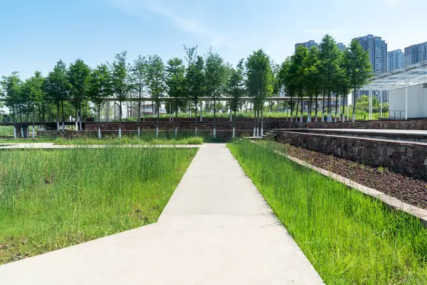 Bahar Parkı ve modern şehir