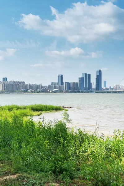 Nanchang 'ın Şehir Sahnesi Yeni Bölge, Jiangxi, Çin