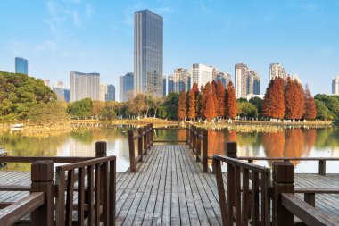 Çin 'deki Lakeside modern ofis binası