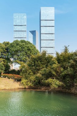 Çin 'deki Lakeside modern ofis binası