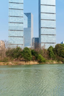 Çin 'deki Lakeside modern ofis binası