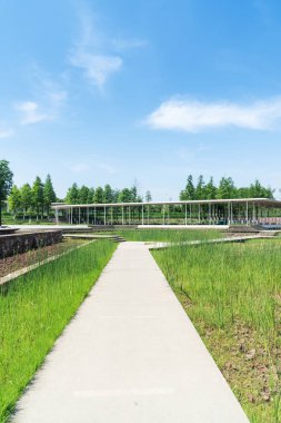 Çin 'deki Şehir Parkı yolu.