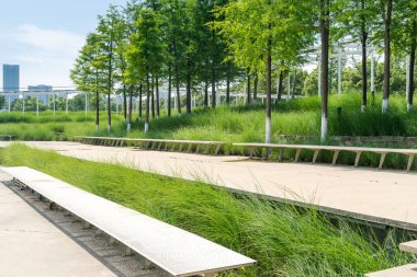 Bahar Parkı ve modern şehir