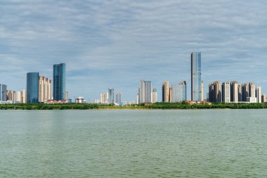 Nanchang 'ın Şehir Sahnesi Yeni Bölge, Jiangxi, Çin