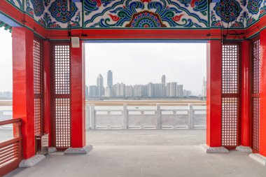 Nanchang 'ın Şehir Sahnesi Yeni Bölge, Jiangxi, Çin