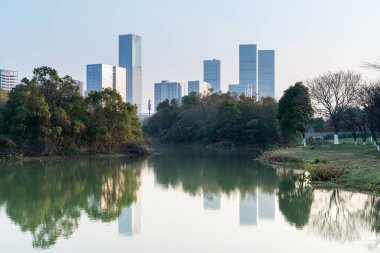 Çin 'deki Lakeside modern ofis binası