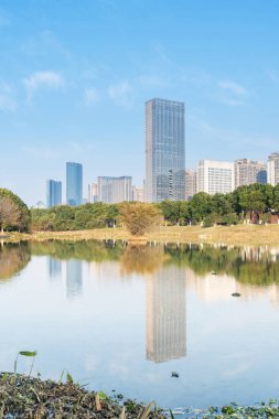 Çin 'deki Lakeside modern ofis binası