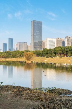 Çin 'deki Lakeside modern ofis binası