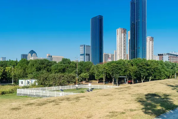Bahar Parkı ve modern şehir