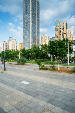 Çin Guangzhou Şehir Plazası, şehir merkezi.