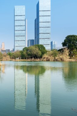 Çin 'deki Lakeside modern ofis binası