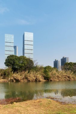 Çin 'deki Lakeside modern ofis binası