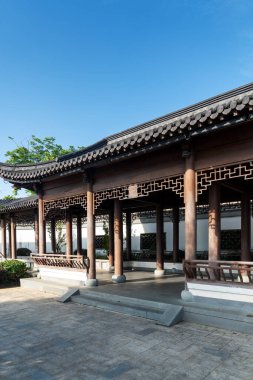 Geleneksel bir Çin bahçe köşkü. 