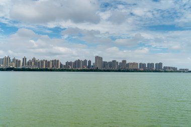 Nanchang 'ın Şehir Sahnesi Yeni Bölge, Jiangxi, Çin