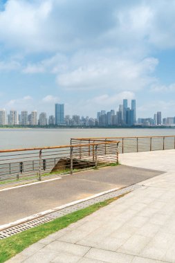 Nanchang 'ın Şehir Sahnesi Yeni Bölge, Jiangxi, Çin