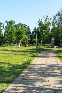 Çin 'deki Şehir Parkı yolu.
