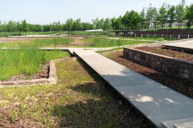 Bahar Parkı ve modern şehir