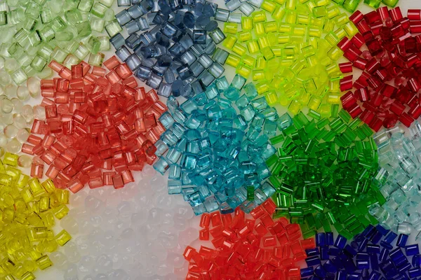 색깔의 플라스틱 고분자 — 스톡 사진