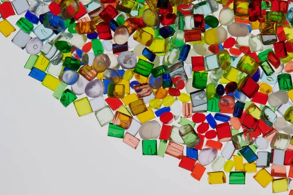 Variación Granulados Resina Plástica Diferentes Colores — Foto de Stock