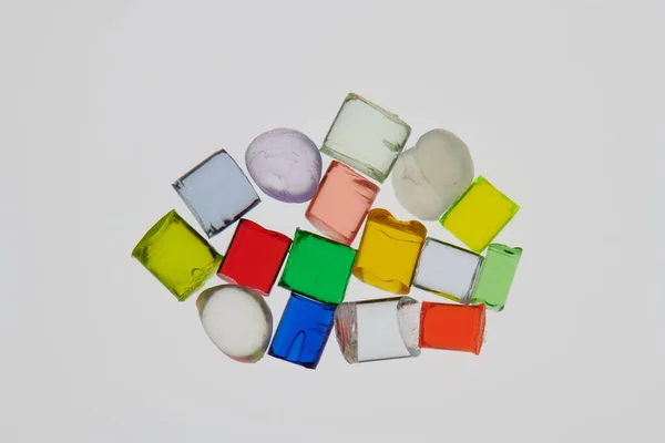 색깔의 플라스틱 고분자 — 스톡 사진