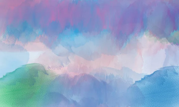 Blå Abstrakt Akvarell Konsistens Bakgrund Färgen Stänk Pappret — Stockfoto