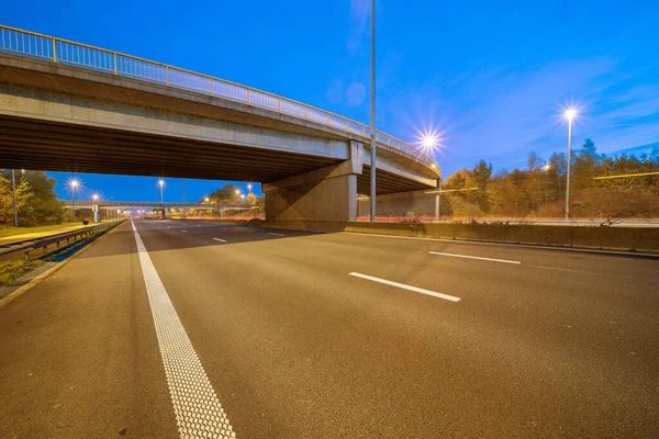 Debido Las Obras Autopista Ningún Vehículo Funcionará Esta Mañana — Foto de Stock