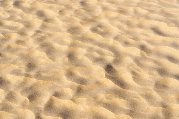 Strand Mit Wellenförmigem Muster Das Der Wind Einem Sonnigen Tag — Stockfoto