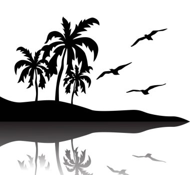 Nehirde ya da gölde, ağaçta ve kuşlarda