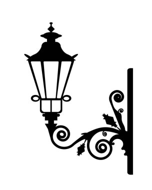 Eski bir lanternon Hastalıklı duvarda