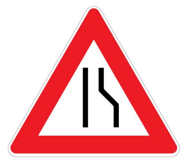 Çizerdeki şerit daralıyor