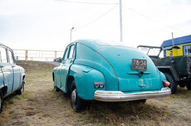 Old soviet car in the open air museum
