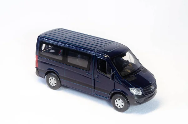 Escala Modelo Carro Van Azul — Fotografia de Stock
