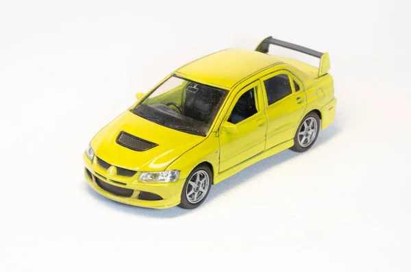 Scale Model Sport Car Yellow — Stock Photo, Image
