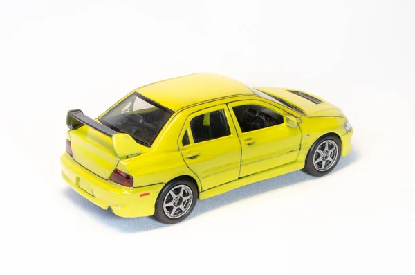 Modelo Escala Carro Esporte Amarelo — Fotografia de Stock