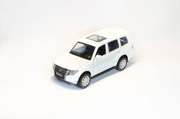 Scale Model Car Suv White — Stock Photo, Image