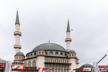 İstanbul, Türkiye 'de Taksim Camii Manzarası