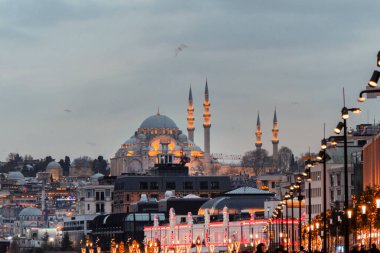 Night View of Istanbul Famous Mosque