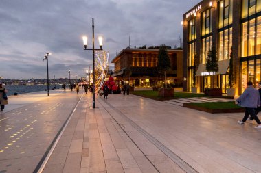 Sidewalk of the new Istanbul Galata Port
