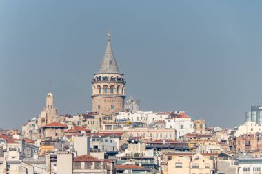 İstanbul 'daki Galata Kulesi manzarası
