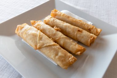Close View of Traditional Turkish Meal Rolls served in a Restaurant