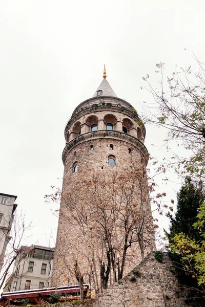 Widok Wieżę Galata Stambuł Turcja — Zdjęcie stockowe