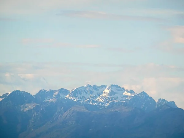Mountain Peaks View North Italian Landscape — Stock Photo, Image