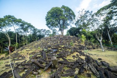 Megalithic sites Gunung Padang, Cianjur, West Java, Indonesia clipart